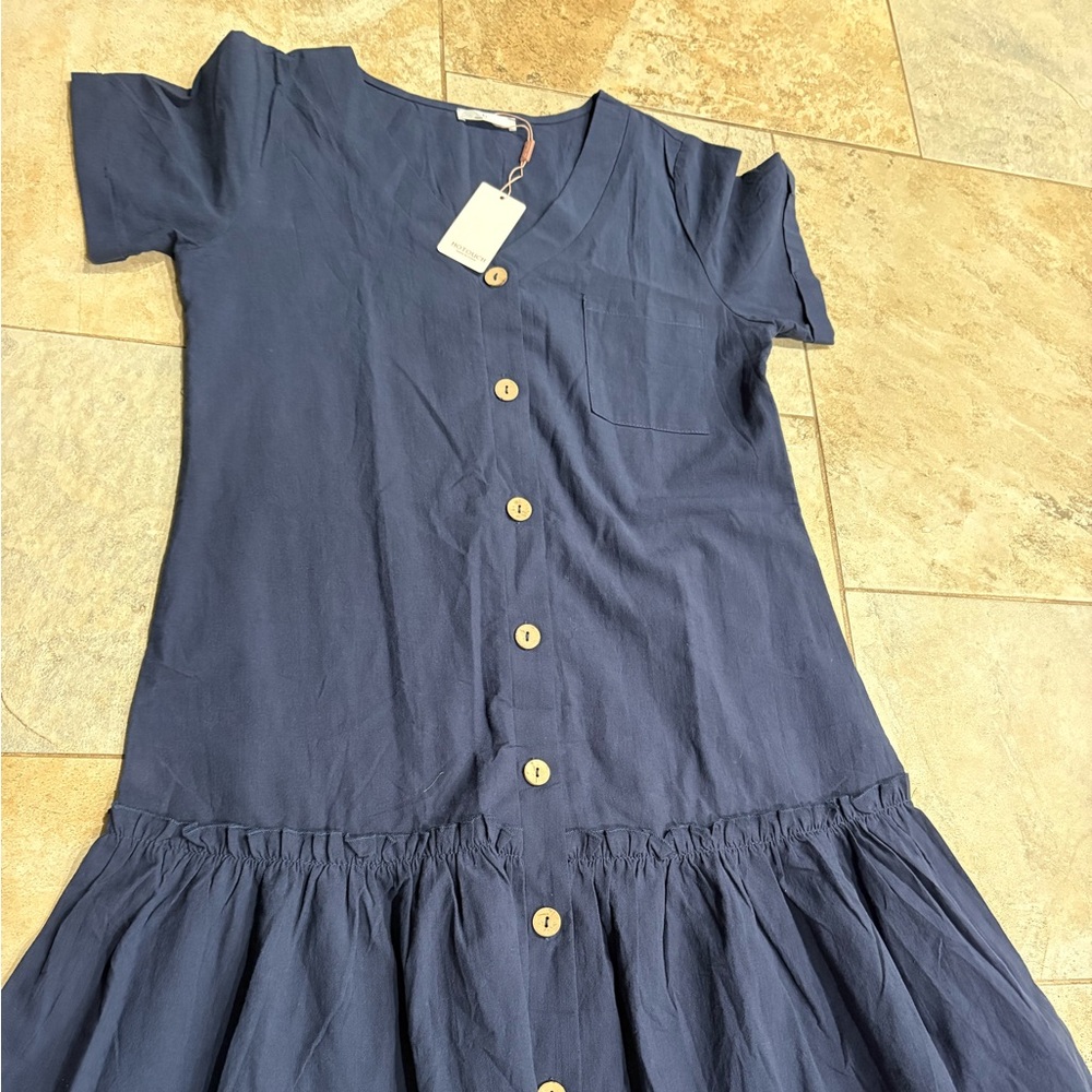Hotouch Navy Blue Blouse